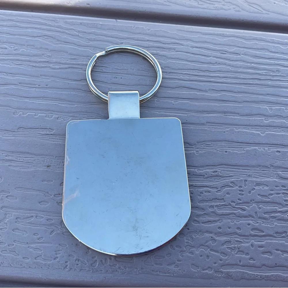 Keyring Class of 19 Silvertone Black unused 3”x2”